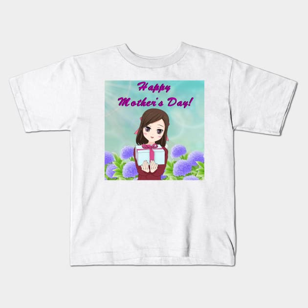 Mother's Day Present Kids T-Shirt by Alkimya